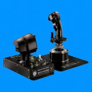 A Thrustmaster HOTAS Warthog kék alapon