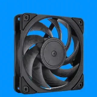 Le meilleur ventilateur PC sur fond coloré.