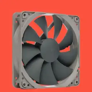 Nejlepší PC ventilátor na barevném pozadí.