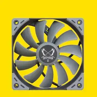 Le meilleur ventilateur PC sur fond coloré.