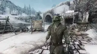 A legjobb Skyrim Mods – egy hím argoniai Winterholdon kívül áll