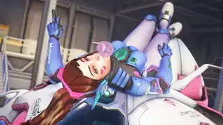 Overwatch 2 ранга - D.Va почива на своя механизъм