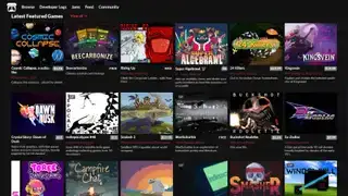 itch.io লঞ্চারের স্টোর পেজ।