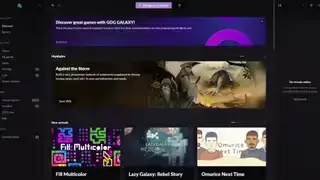 GOG Galaxy 앱의 스토어 페이지입니다.