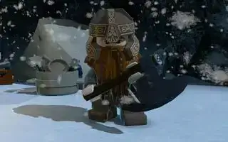 Game Lord of the Rings terbaik — Gimli mengacungkan kapaknya di Lego The Lord of the Rings