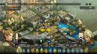 ベスト JRPG - タクティクス オウガ: リボーンのプレイヤー キャラクターであるデナムは、短剣で敵の兵士を攻撃する準備をしています。