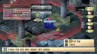 Beste JRPG's - In Phantom Brave PC bereidt de speler zich voor om een ​​opgeroepen vijand aan te vallen met een