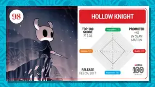 Carta de las 100 mejores de Hollow Knight (2023)