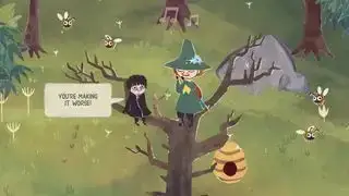 Snufkin unterhält sich