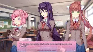 Parhaat ilmaiset Steam-pelit - Doki Doki Literature Club - Monika sanoo