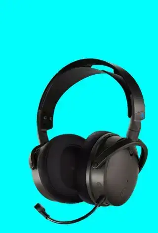 Audeze Maxwell gaming headset på blå bakgrunn