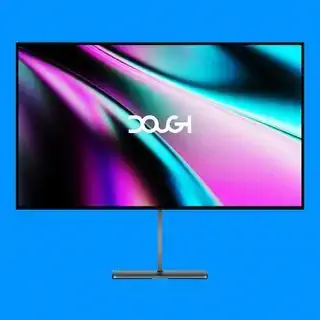 Monitor Dough Spectrum Glossy 4K na modrom pozadí