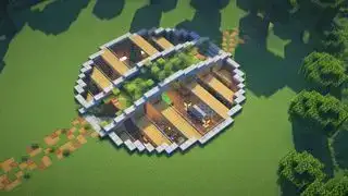 Pembuatan Minecraft - pangkalan bawah tanah yang dibangun oleh SheepGG