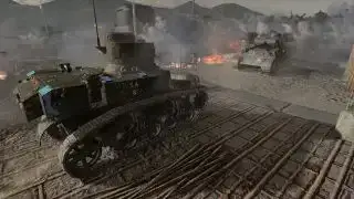 Company of Heroes 3 stridsvogner kjemper