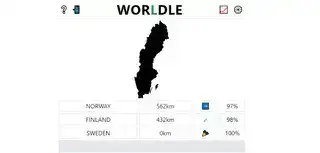 Worldle country guessing game