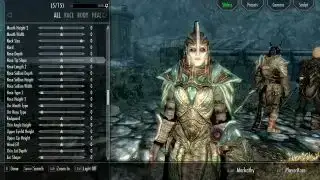 Creación de personajes en RaceMenu, uno de los mejores mods de Skyrim Special Edition