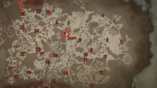 Diablo 4 Fractured Peaks Lilitas altāra atrašanās vietas