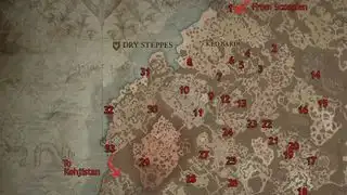 Diablo 4 Dry Steppes Altaar van Lilith-locaties