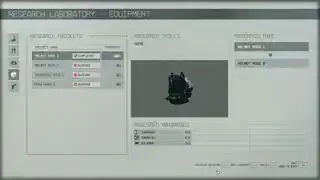 Скриншот, показывающий исследовательский проект Helmet Mods 1 в Starfield.