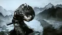 Skyrim Anniversary Edition - Pelaaja ratsastaa valkoisella yksisarvisella