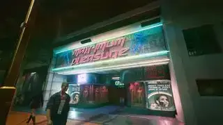 Cyberpunk 2077 I Fought The Law choices - ang storefront ng Maximum Pleasure