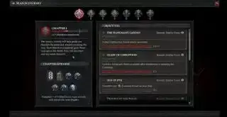 Diablo 4 – menu podróży sezonowej pokazujące cele i nagrody