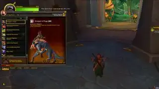 Nabídka deníku připojení World of Warcraft