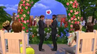 The Sims 4 cheats - dalawang magagandang groom ang ikinasal