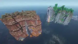 Llavors de Minecraft: illes bessones en un mar de corall