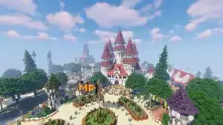 Minecraft-palvelimet - Yllä oleva näkymä Mineplexin linnoista