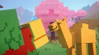 Minecraft 1.20 - snifferen og kamelen blir venner