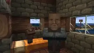 Balíky textúr Minecraft - Balíček Mythic zobrazuje dedinčana a... dieťa