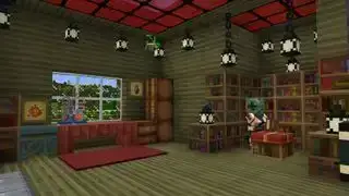 Paquets de textures de Minecraft: el paquet Windwaker que mostra l'interior d'una casa de luxe