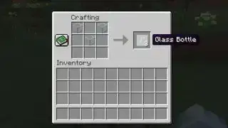 Minecraft főzetek – üvegpalackok készülnek a kézműves asztalon