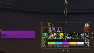 Tambahan WoW terbaik — tangkapan skrin yang menunjukkan contoh persediaan WeakAuras untuk kelas Demon Hunter